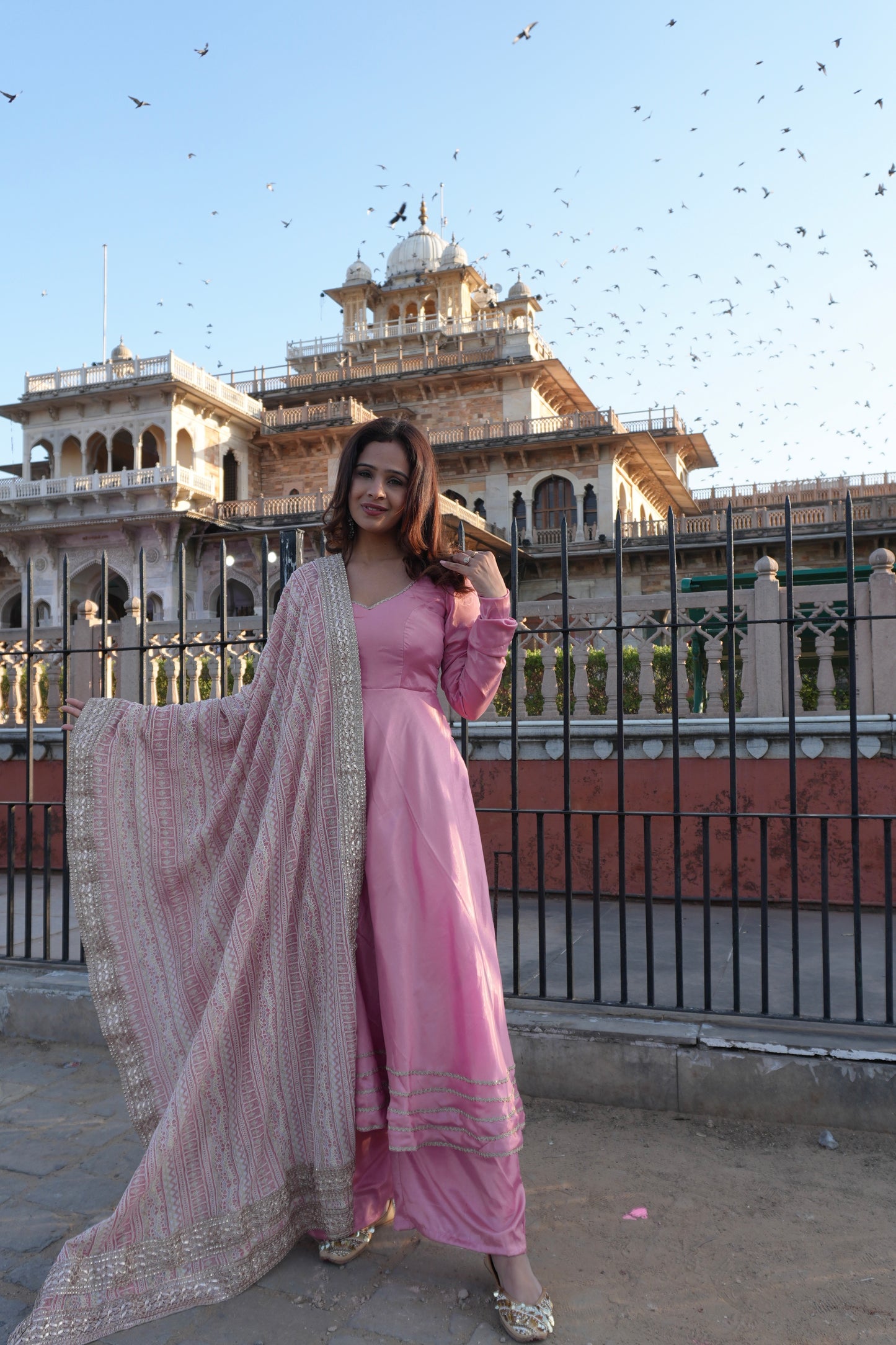 #RBP028 Pink Festive Suit Set