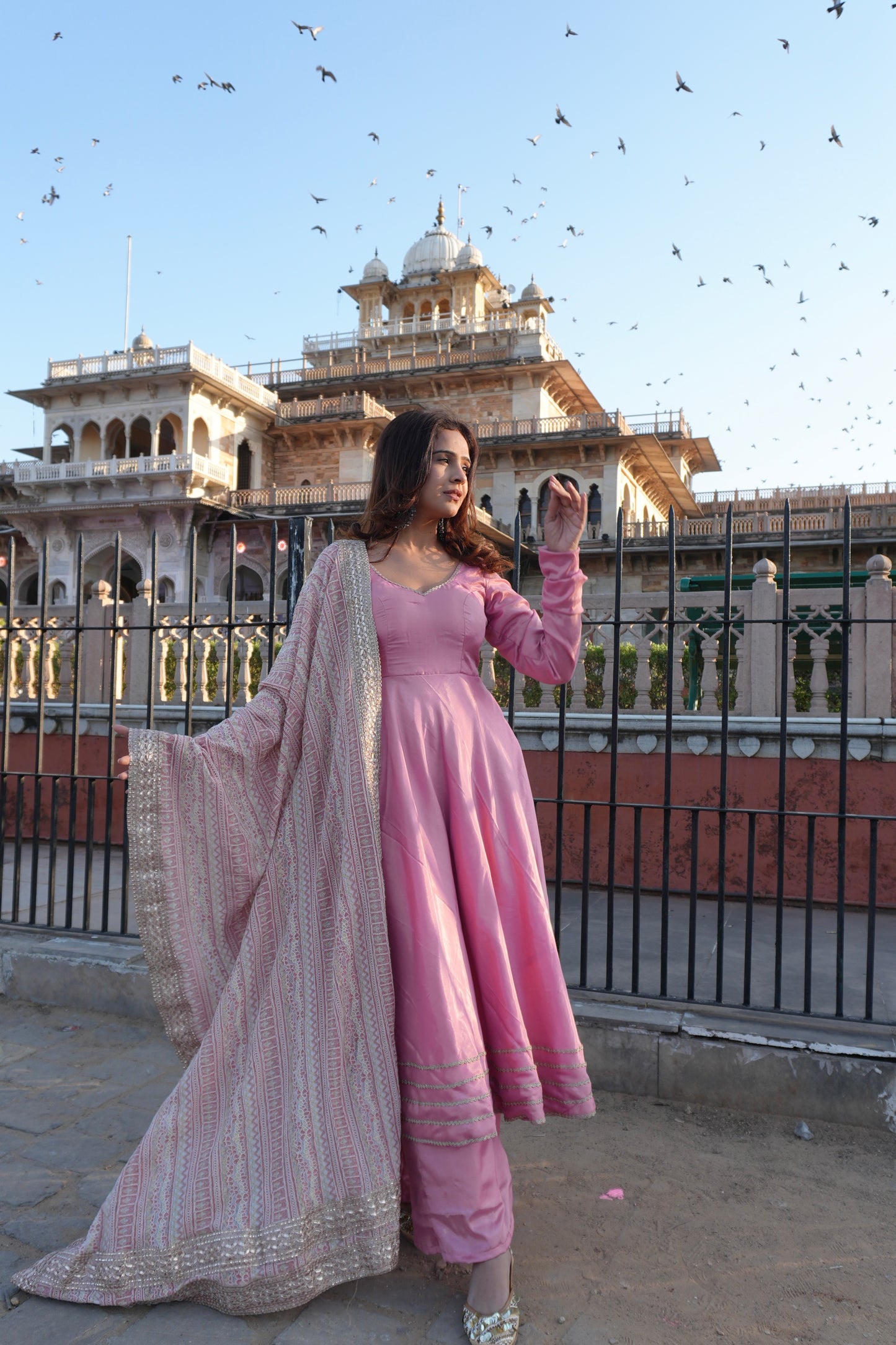 #RBP028 Pink Festive Suit Set