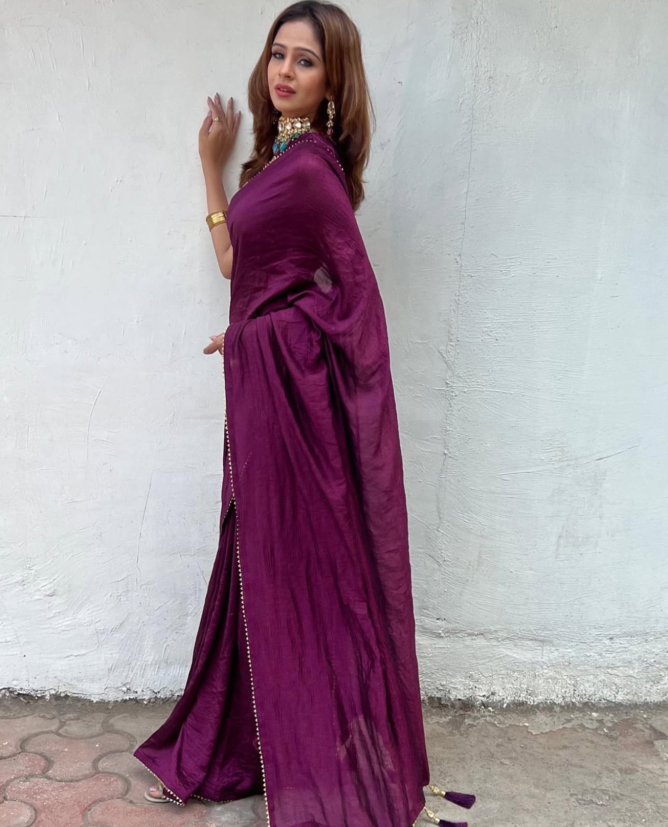#RBP024 Wine Maroon Saree