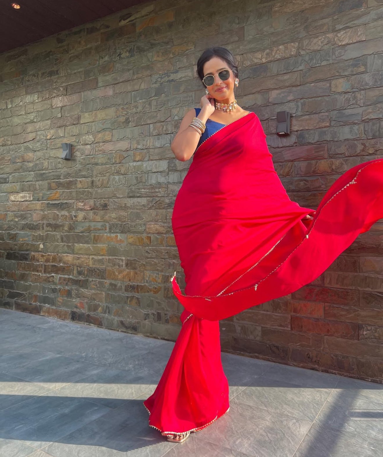#RBP022 Red Saree