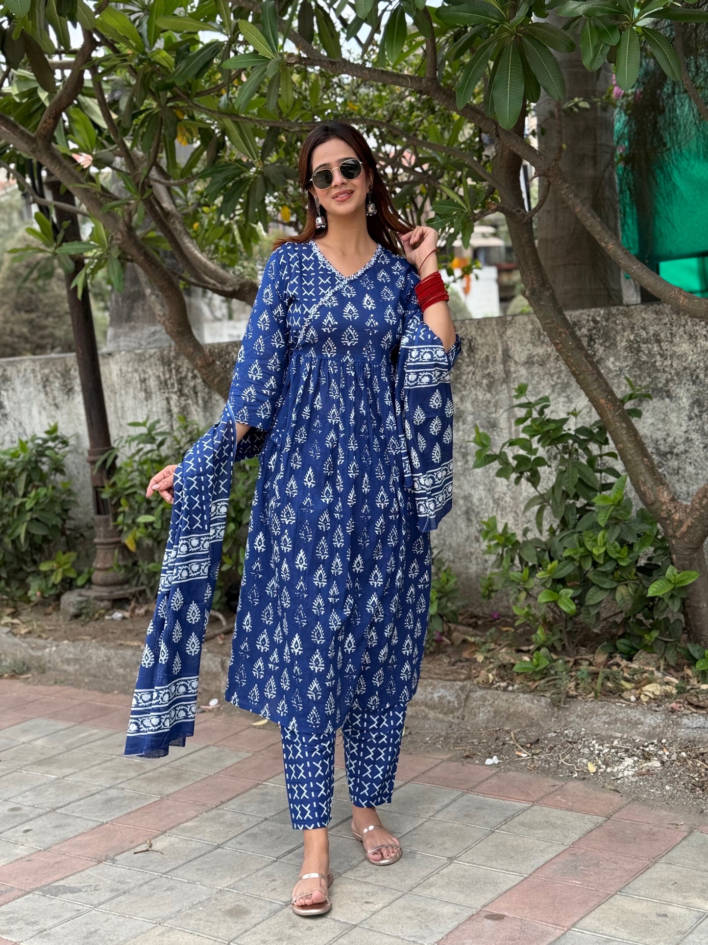 #RBP025 Indigo Blue Suit Set